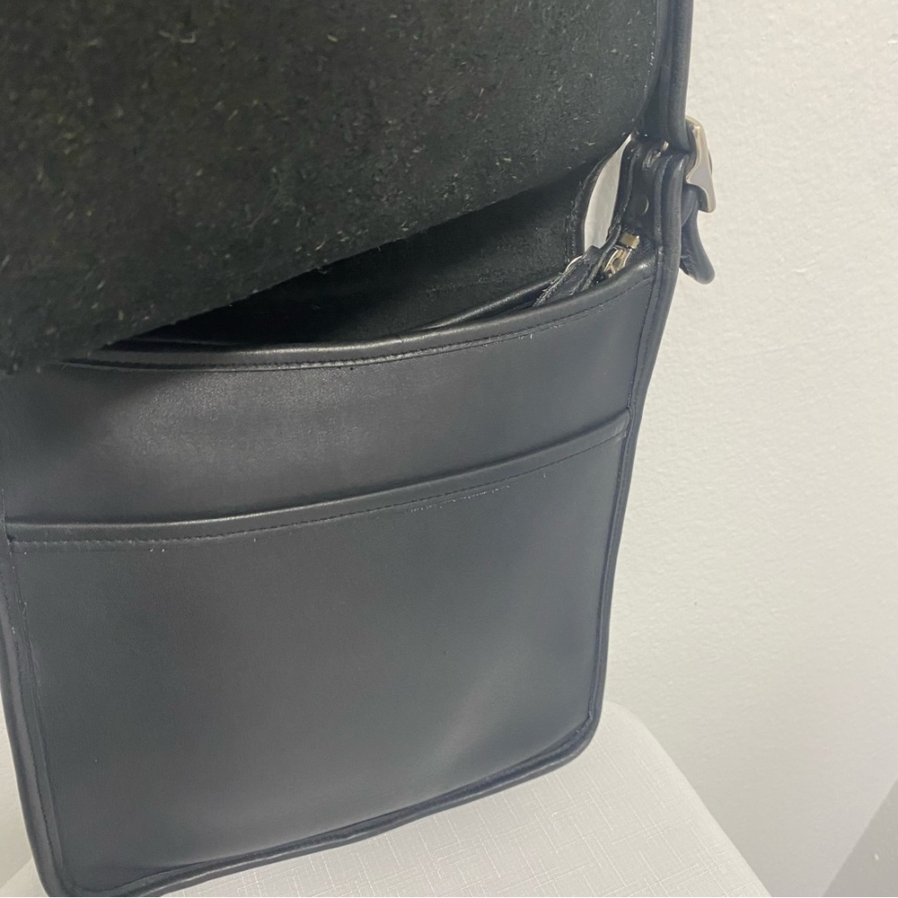 Coach Vintage Black Studio Flap Black Leather Crossbody - Excellent Condition - Picture 13 of 16